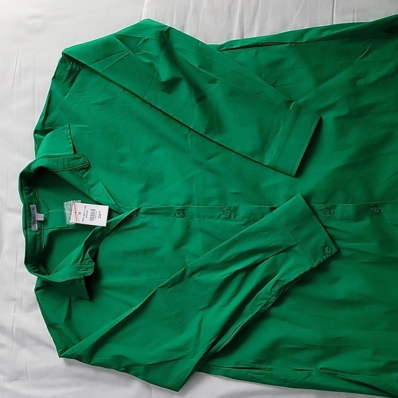 Charlotte Russe button up dress, size medium, green - Picture 3 of 6